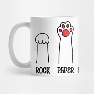 Rock Paper Scissors-Red Mug